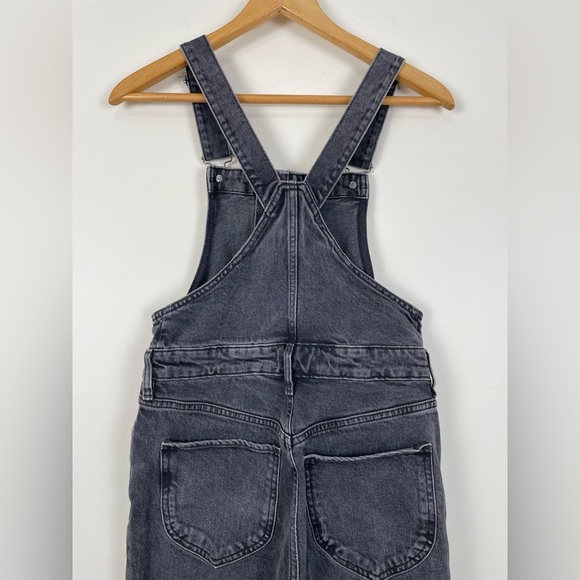 We the Free Women’s 27 Black Denim Overalls Adjustable Slim Leg - Picture 4 of 7
